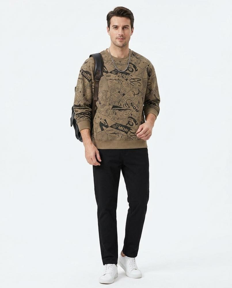 Cloppenburg Mode - Delas | Bedruckt Langärmlig Sweatshirt Herren