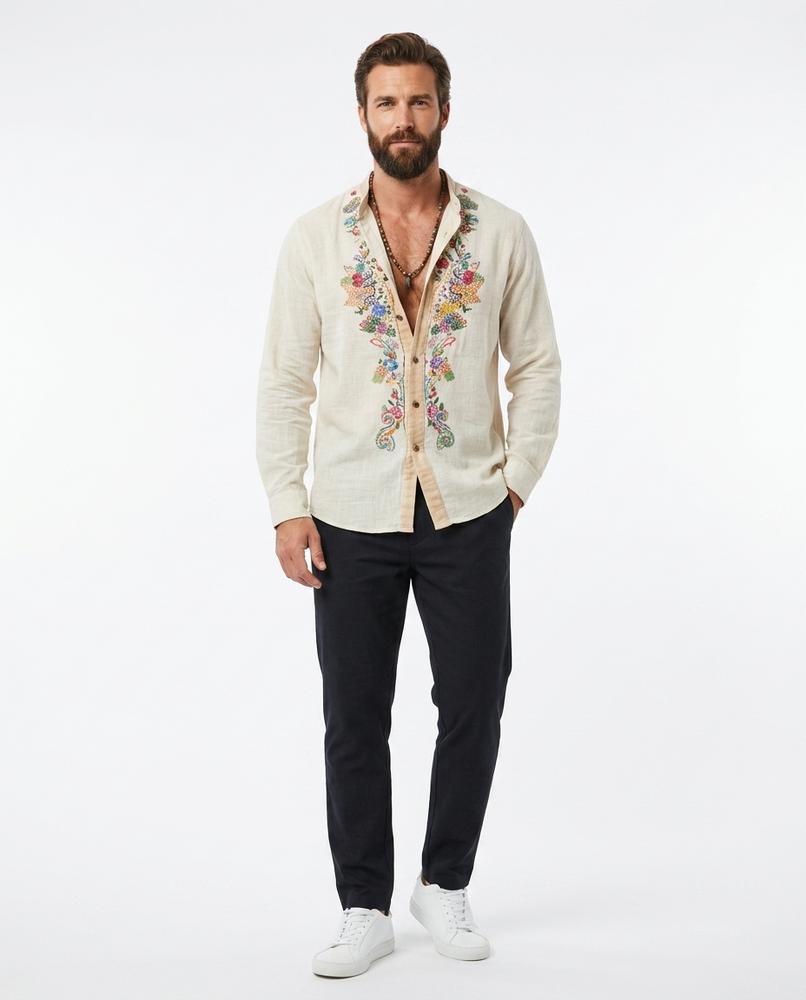 Cloppenburg Mode - Tavok | Besticktes Langarm Hemd Herren
