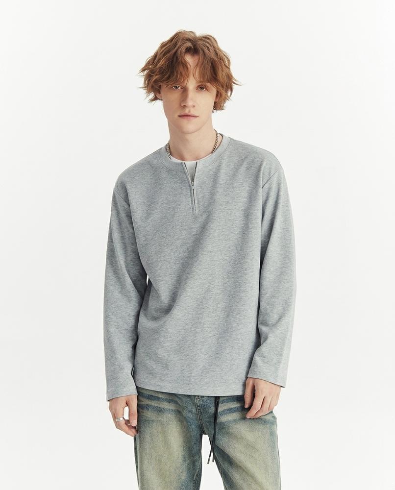 Cloppenburg Mode - Nehas | Langärmliges Reißverschluss Shirt Herren