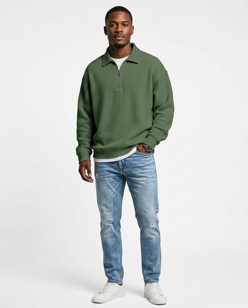 Cloppenburg Mode - Yetil | Langärmliger Waffelstrick Pullover Herren