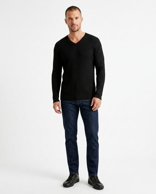 Cloppenburg Mode - Vegot | Gerippt Langärmlig Pullover Herren