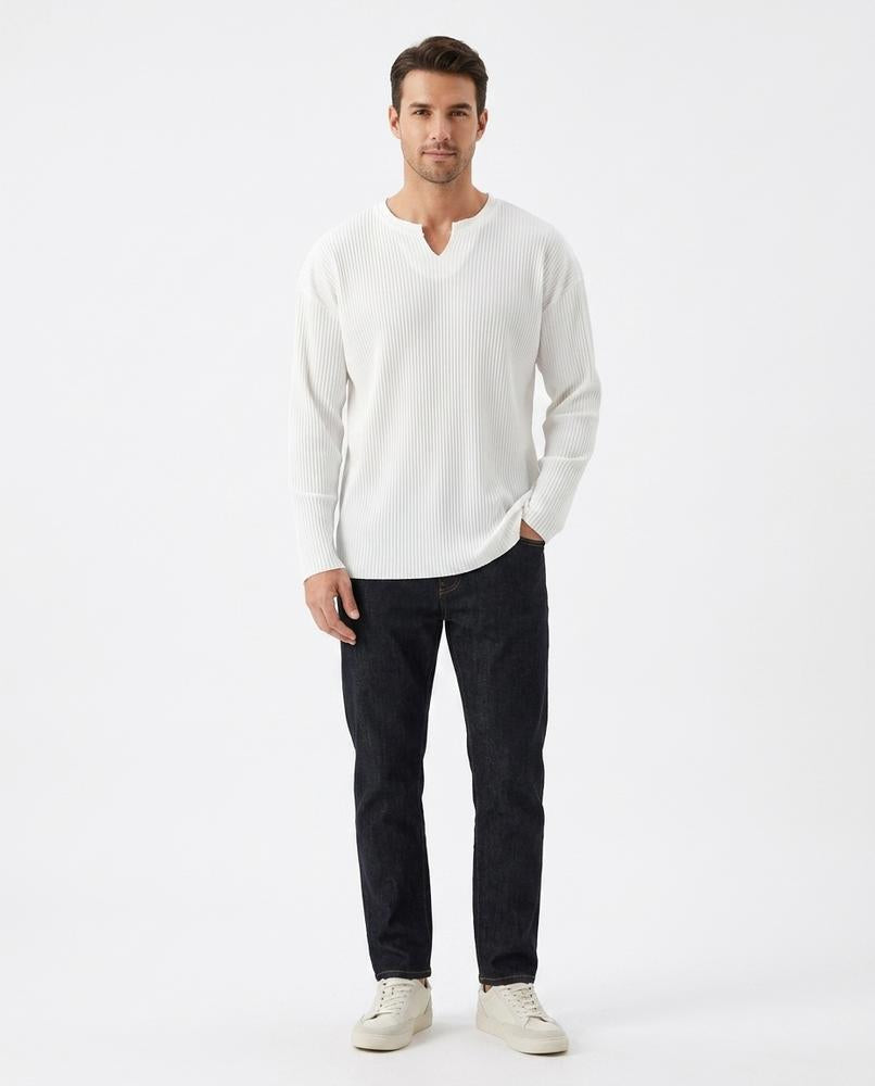Cloppenburg Mode - Vegot | Gerippt Langärmlig Pullover Herren