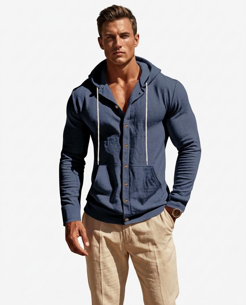 Cloppenburg Mode - Yofim | Geknöpft Strukturiert Hoodie Herren