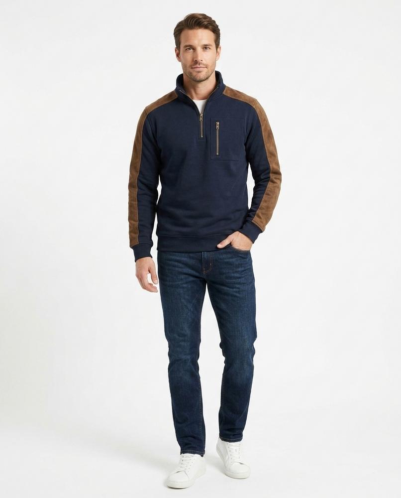 Cloppenburg Mode - Mafil | Strukturiertes Reißverschluss Sweatshirt Herren