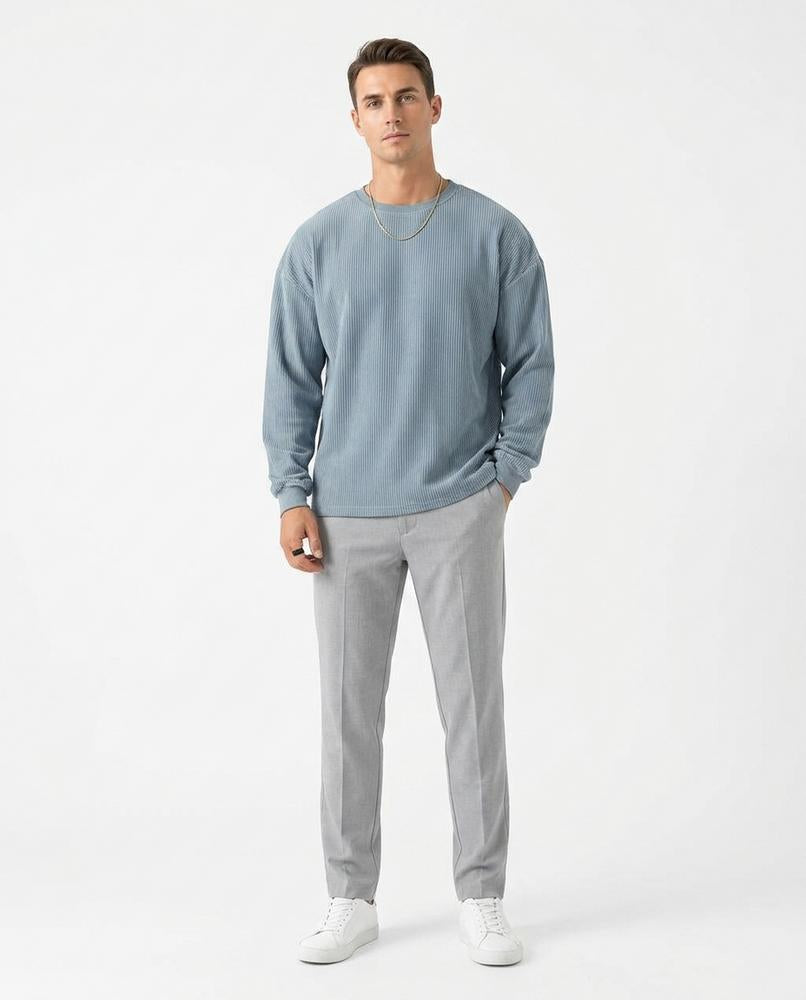Cloppenburg Mode - Debus | Gerippter Lockerer Pullover Herren
