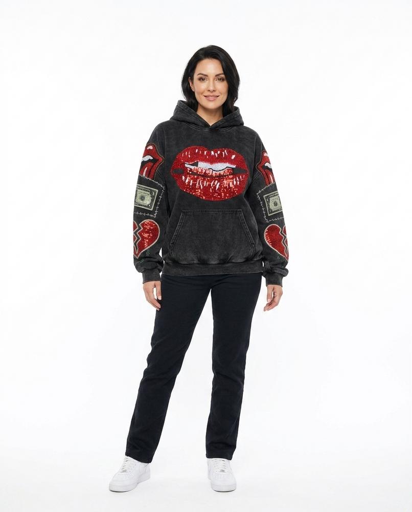 Cloppenburg Mode - Eusod | Applizierter Übergroßer Hoodie Unisex