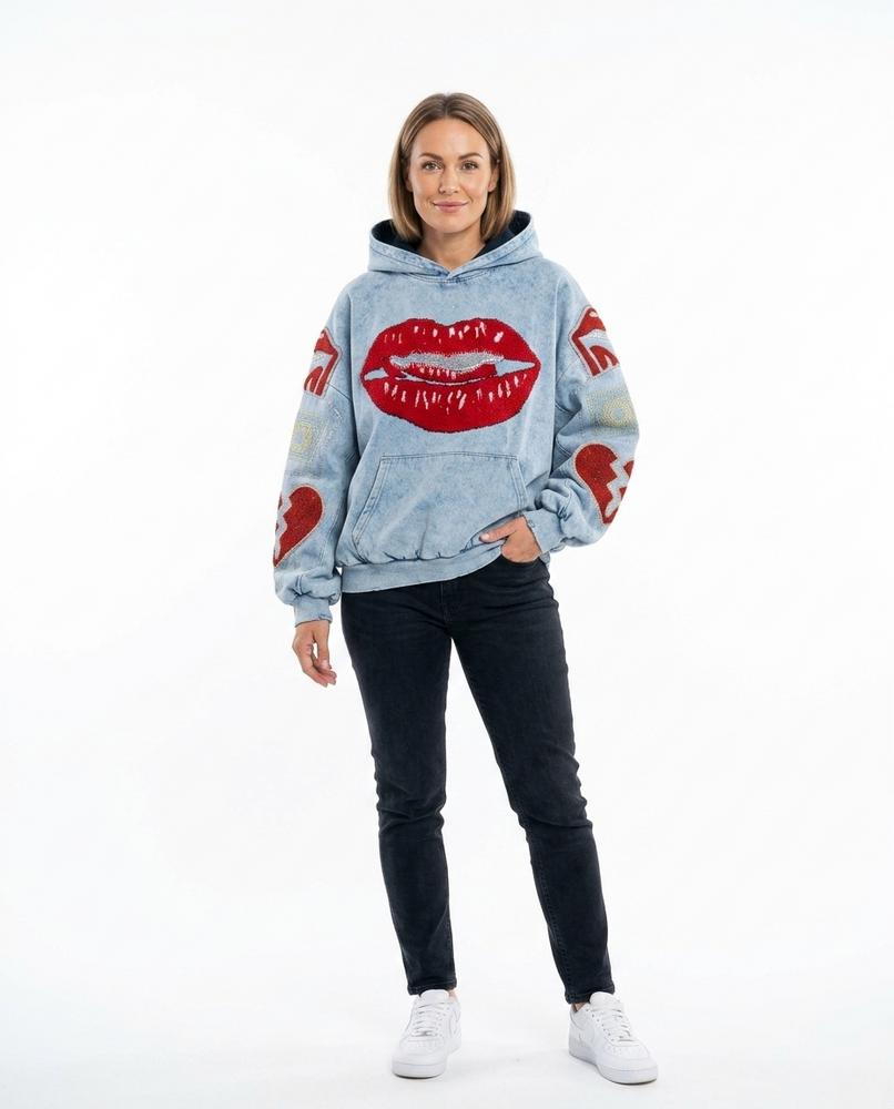 Cloppenburg Mode - Eusod | Applizierter Übergroßer Hoodie Unisex