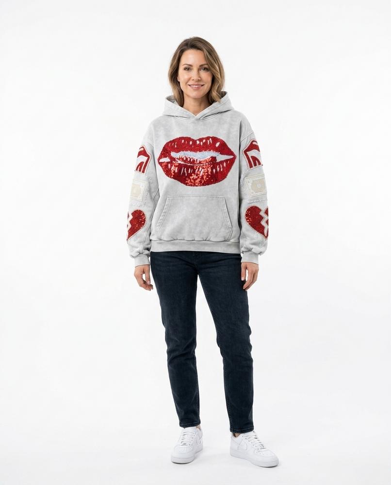 Cloppenburg Mode - Eusod | Applizierter Übergroßer Hoodie Unisex