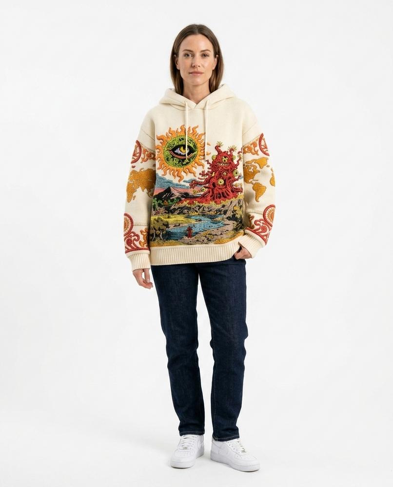 Cloppenburg Mode - Eatel | Bestickt Strukturiert Hoodie Unisex