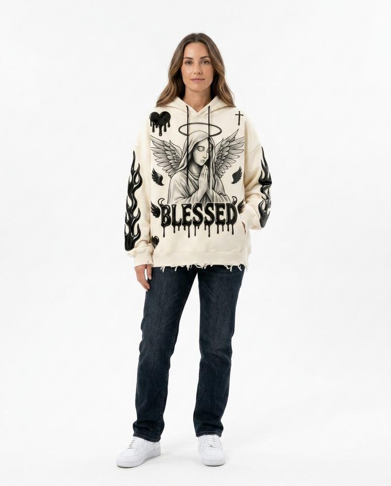 Cloppenburg Mode - Zarak | Bedruckter Oversize Hoodie Unisex