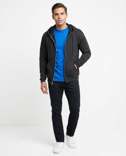 Cloppenburg Mode - Tedan | Gezipter Unifarbener Hoodie Herren