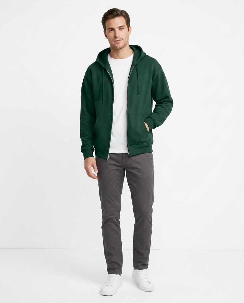 Cloppenburg Mode - Tedan | Gezipter Unifarbener Hoodie Herren