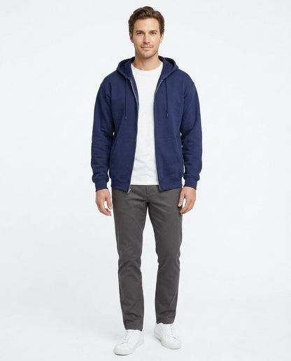 Cloppenburg Mode - Tedan | Gezipter Unifarbener Hoodie Herren