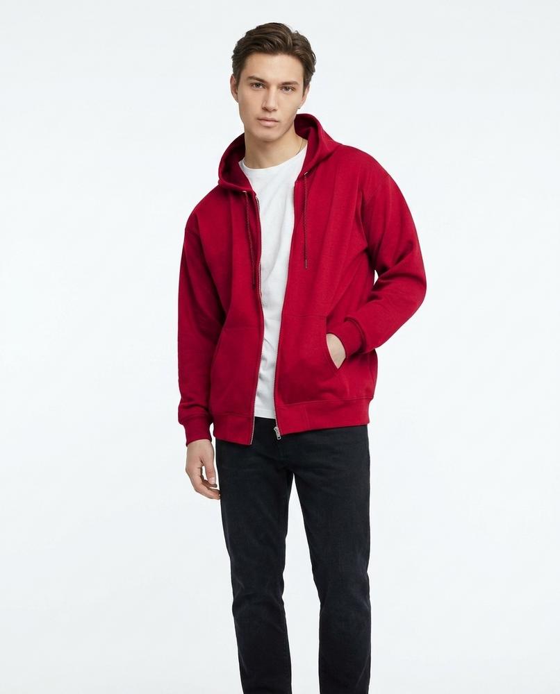 Cloppenburg Mode - Tedan | Gezipter Unifarbener Hoodie Herren