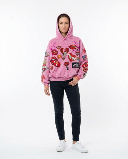 Cloppenburg Mode - Euvak | Weit Geschnittener Applizierter Hoodie Unisex