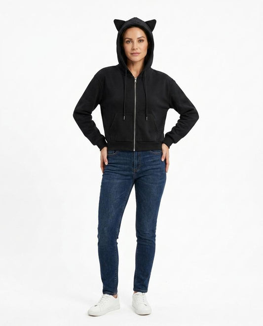 Cloppenburg Mode - Zeged | Kurzgeschnittener Gerippter Hoodie Damen