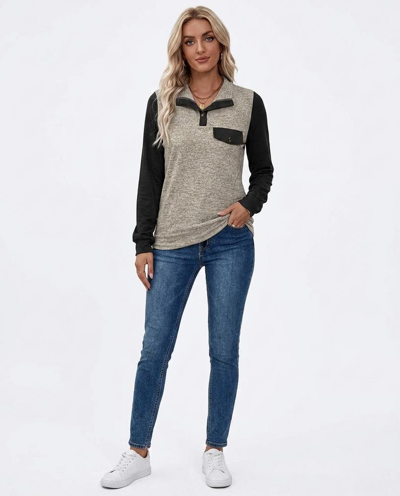 Cloppenburg Mode - Yewad | Langärmlig Zweifarbig Shirt Damen