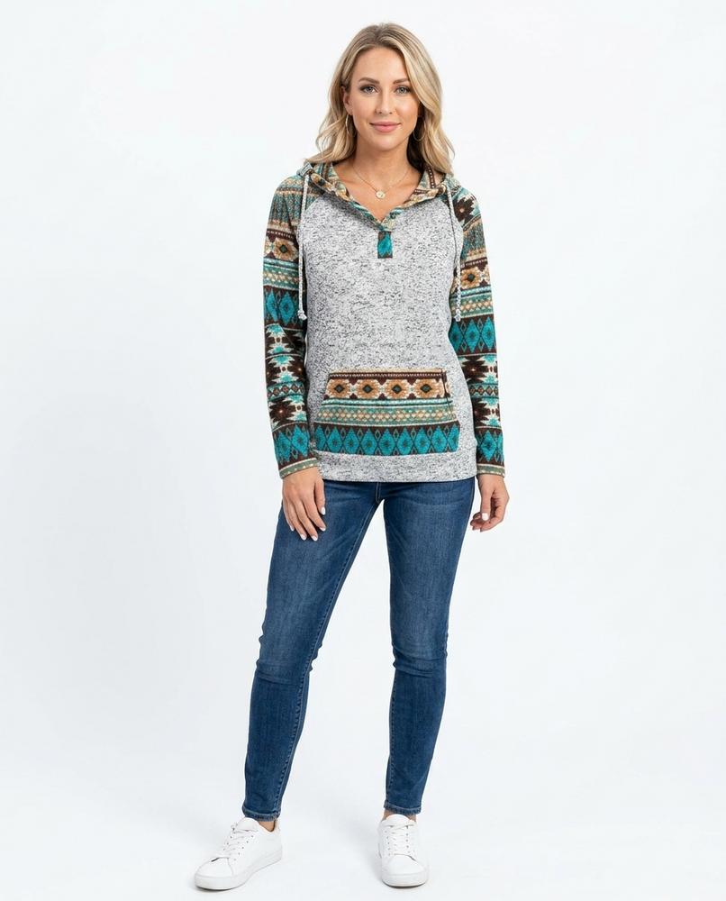 Cloppenburg Mode - Telin | Meliert Gemustert Hoodie Damen