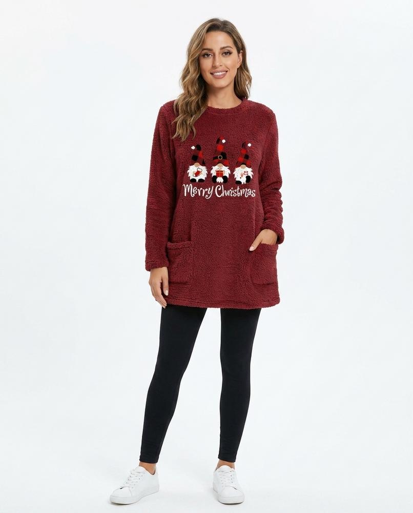 Cloppenburg Mode - Zegut | Plüschig Bedruckt Sweatshirt Damen