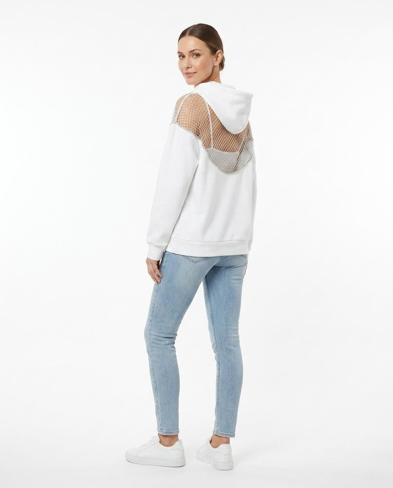 Cloppenburg Mode - Selel | Ausgeschnittener Strassbesetzter Hoodie Damen