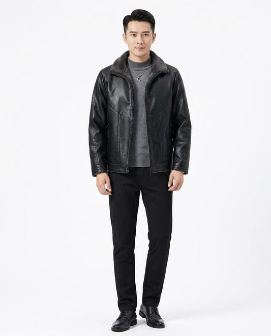 Cloppenburg Mode - Lapok | Gefütterte Kunstlederne Jacke Herren