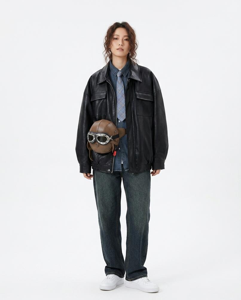 Cloppenburg Mode - Lebut | Locker Geschnittene Kunstleder Jacke Unisex