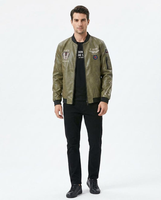 Cloppenburg Mode - Mesen | Bestickt Kunstleder Jacke Herren