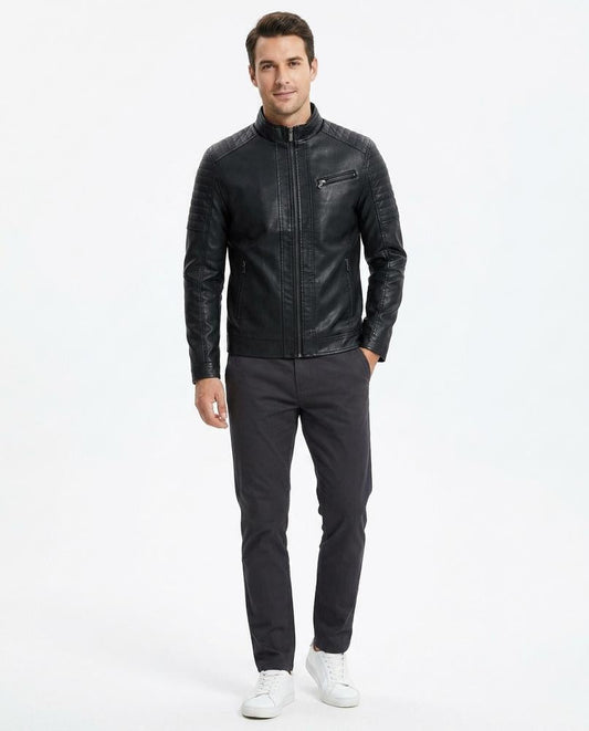 Cloppenburg Mode - Nilot | Stehkragen Lederoptik Jacke Herren