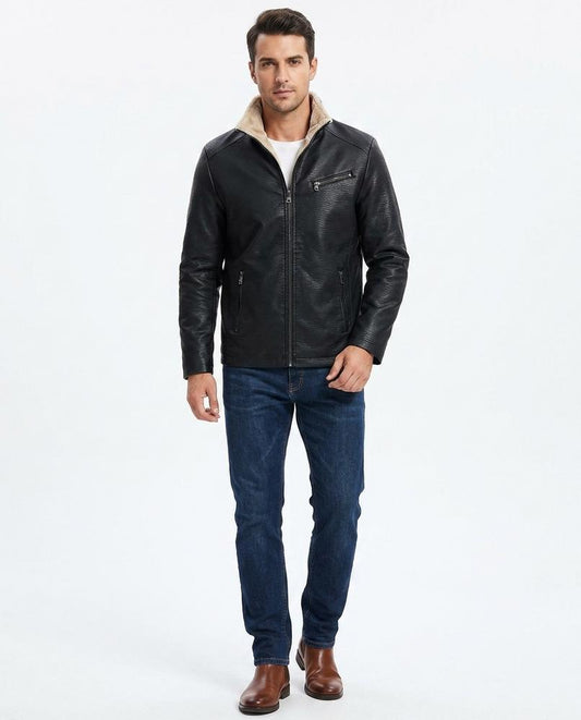 Cloppenburg Mode - Kizat | Gefütterte Kunstleder Jacke Herren