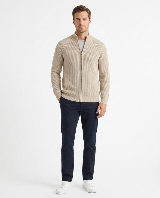 Cloppenburg Mode - Tuhon | Gerippt Hochgeschlossen Strickjacke Herren
