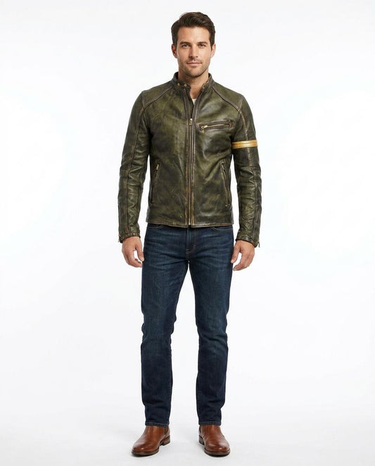 Cloppenburg Mode - Sebev | Gewischte Leder Jacke Herren