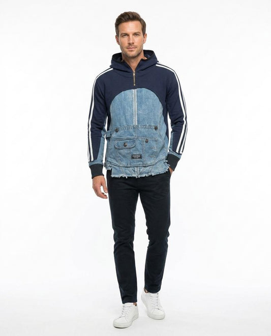 Cloppenburg Mode - Kitit | Material-Mix Gestreift Hoodie Herren
