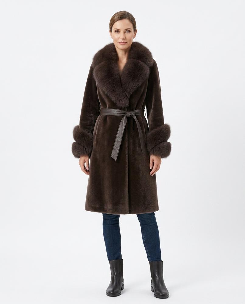 Cloppenburg Mode - Zuser | Pelzbesetzter Taillierter Mantel Damen