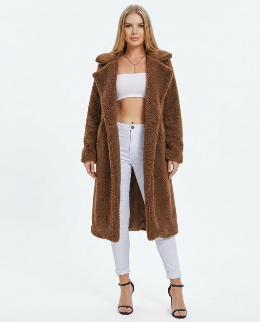 Cloppenburg Mode - Aopus | Reverskragen Teddyfleece Mantel Damen