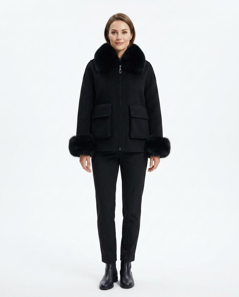 Cloppenburg Mode - Morim | Pelzbesetzt Kurzgeschnitten Jacke Damen