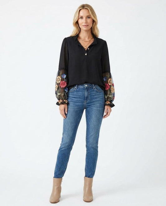 Cloppenburg Mode - Aadik | Bestickt Langärmlig Bluse Damen