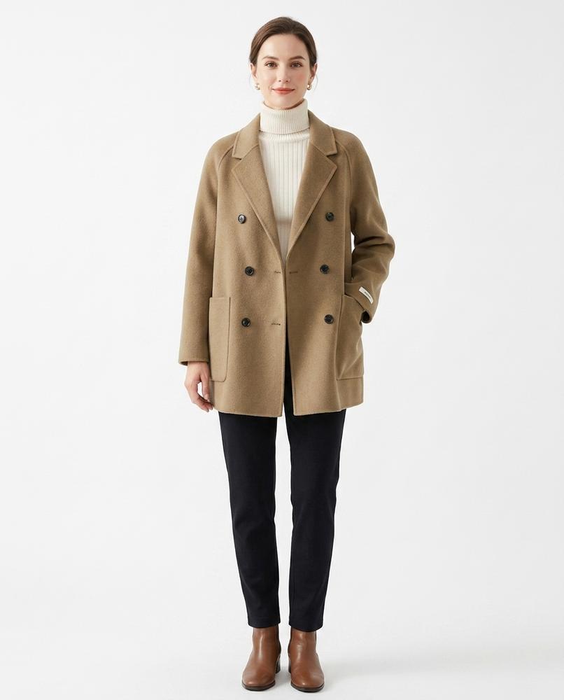 Cloppenburg Mode - Nuwom | Zweireihiger Wollener Mantel Damen