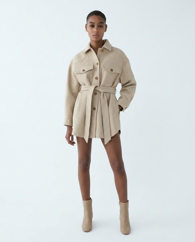 Cloppenburg Mode - Dawim | Gegürtete Strukturierte Jacke Damen