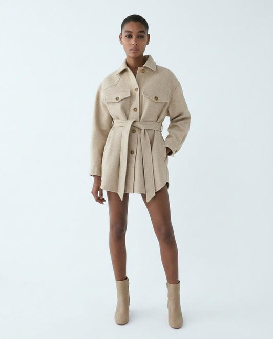 Cloppenburg Mode - Dawim | Gegürtete Strukturierte Jacke Damen