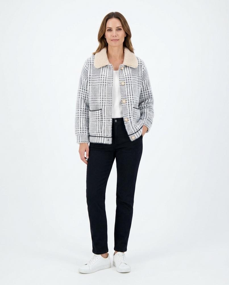 Cloppenburg Mode - Risam | Kariert Geknöpft Strickjacke Damen
