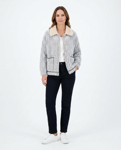 Cloppenburg Mode - Risam | Kariert Geknöpft Strickjacke Damen