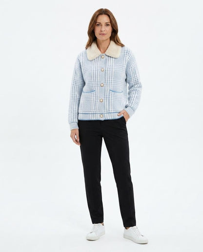 Cloppenburg Mode - Risam | Kariert Geknöpft Strickjacke Damen