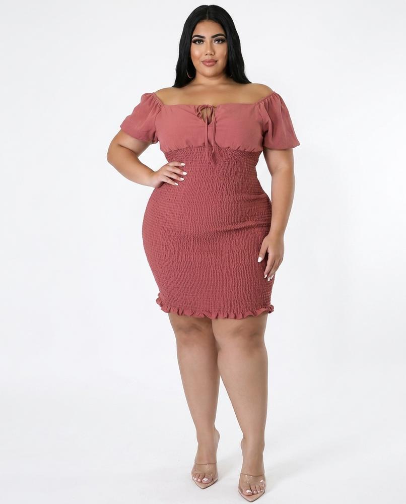 Cloppenburg Mode - Lotom | Gesmoktes Kurzärmliges Kleid Damen