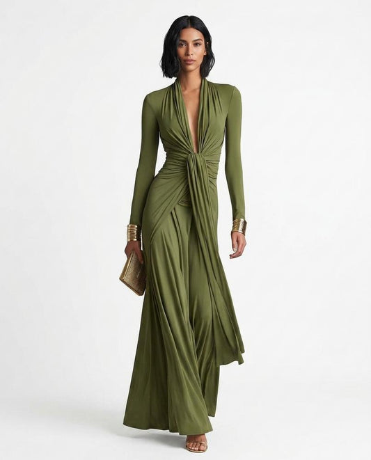 Cloppenburg Mode - Dabat | Geknotetes V-Ausschnitt Kleid Damen