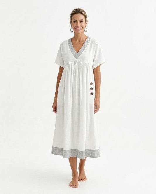 Cloppenburg Mode - Cidal | Gerafftes Leinen Kleid Damen