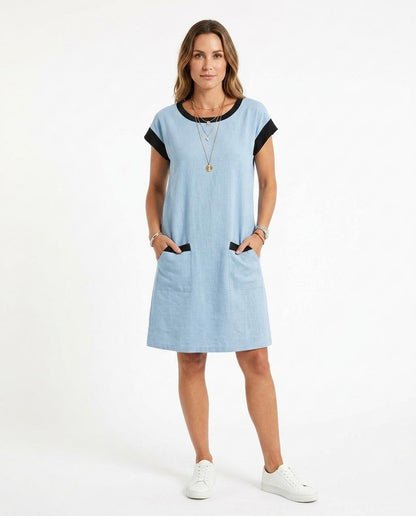 Cloppenburg Mode - Vomet | Kurzärmliges Zweifarbiges Kleid Damen