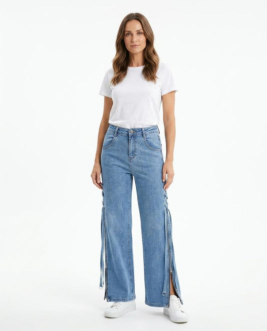 Cloppenburg Mode - Yewas | Seitlich Geschnürte Baumwoll Hose Damen