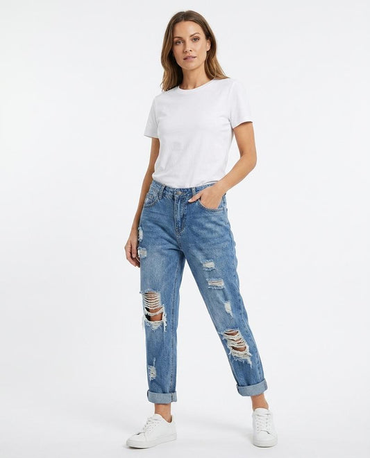 Cloppenburg Mode - Yonen | Zerstört Baumwoll Hose Damen