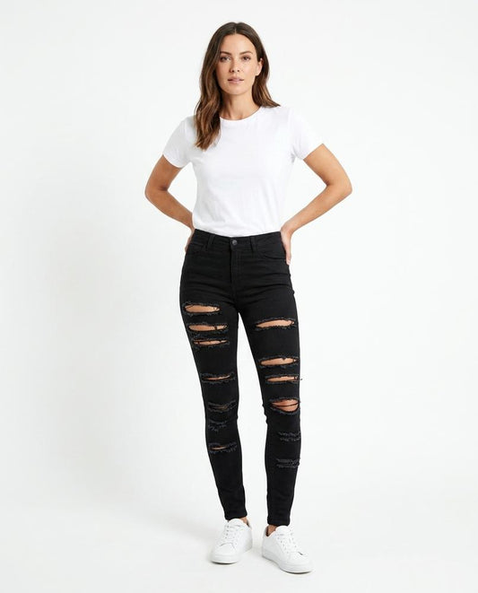 Cloppenburg Mode - Yamod | Zerstörte Eng anliegende Hose Damen