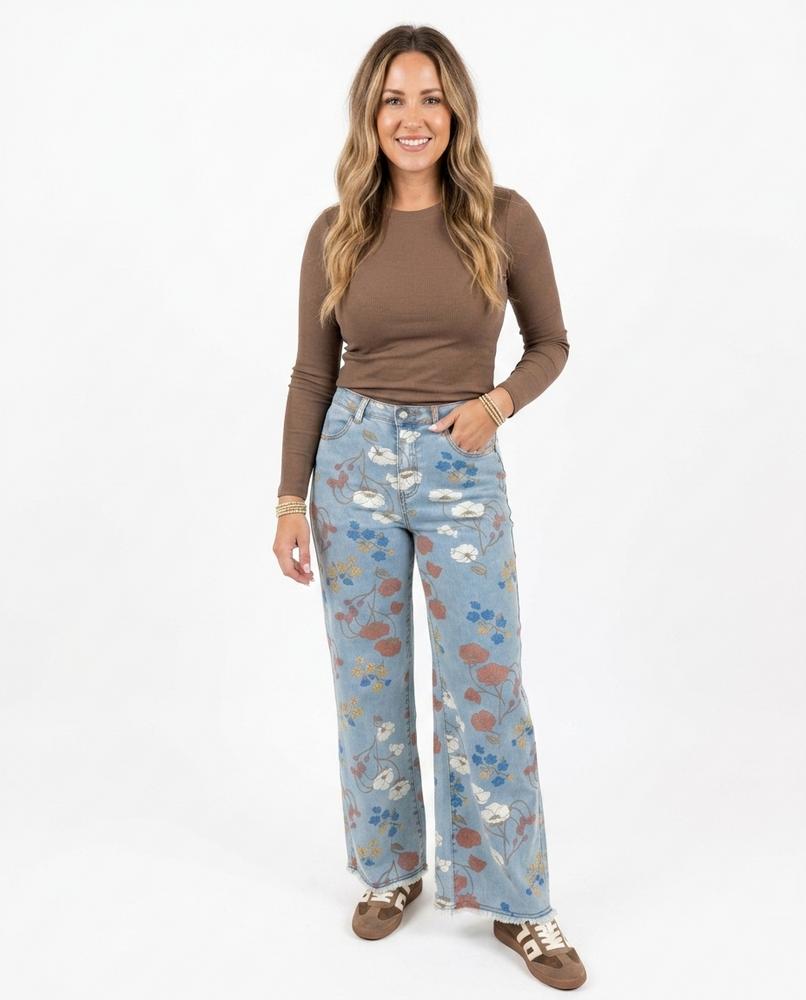 Cloppenburg Mode - Yimim | Geblümte Gerade Geschnittene Hose Damen